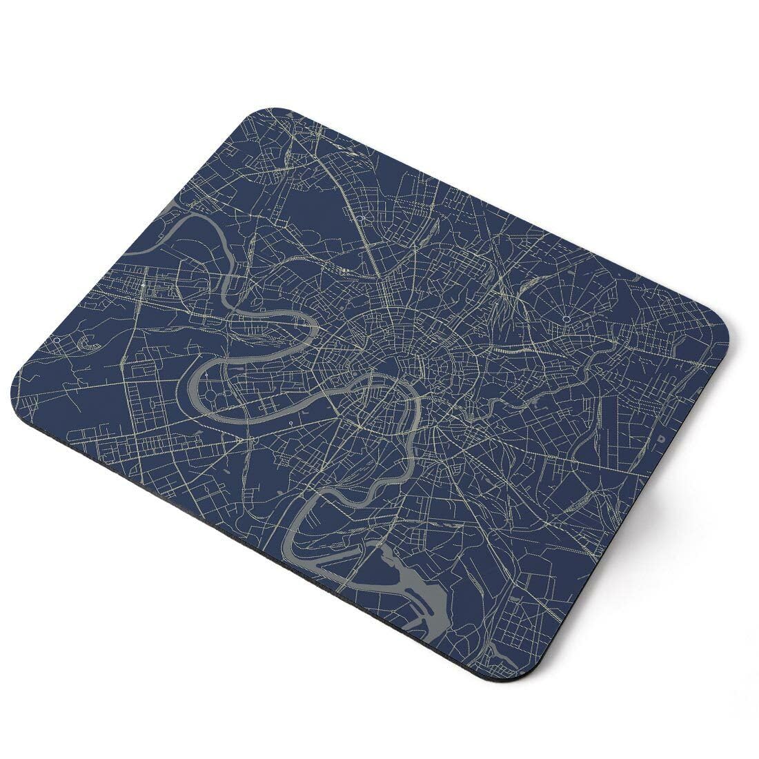 Mouse Mat Pad - Moscow Russia Urban Map Laptop PC Desk Office #3489 Printed Rubber Mouse pad, Home Office Use, Non Slip