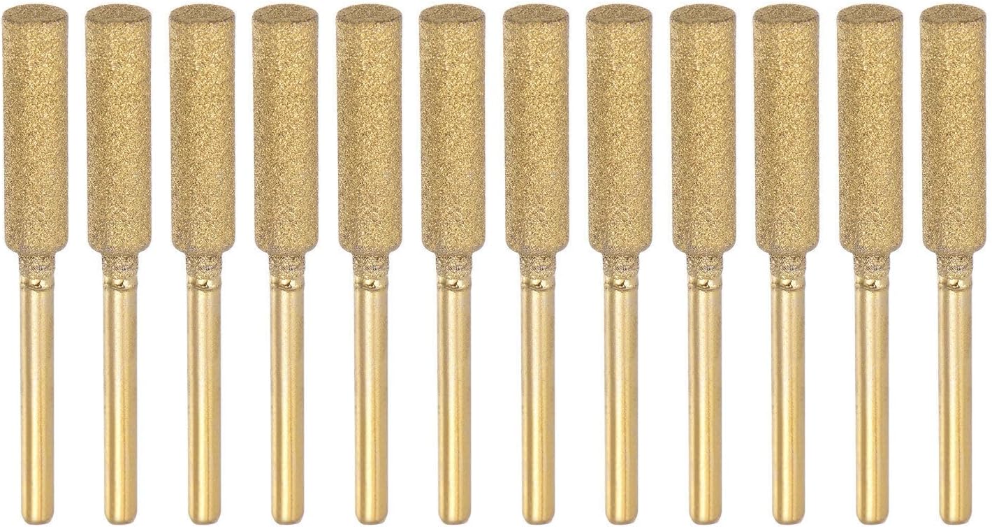 Toolparts And Accessories 12pcs Diamond Chainsaw Sharpener Bits 7/32" 5.5mm Electric Chain Saw Grinder (#CN#130824-04786)