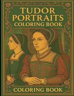 Tudor Portraits Coloring Book: 35+ Intricate Tudor-Era Portraits to Color for Adults | Historical Coloring Pages Inspired by Hans Holbein and the Royal Court