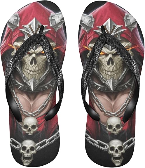Mechanical Or Cyber-style Butterfly Music Notes Rose Gold Handsome Punk - Style Skull Gothic rubber flop flip supportive