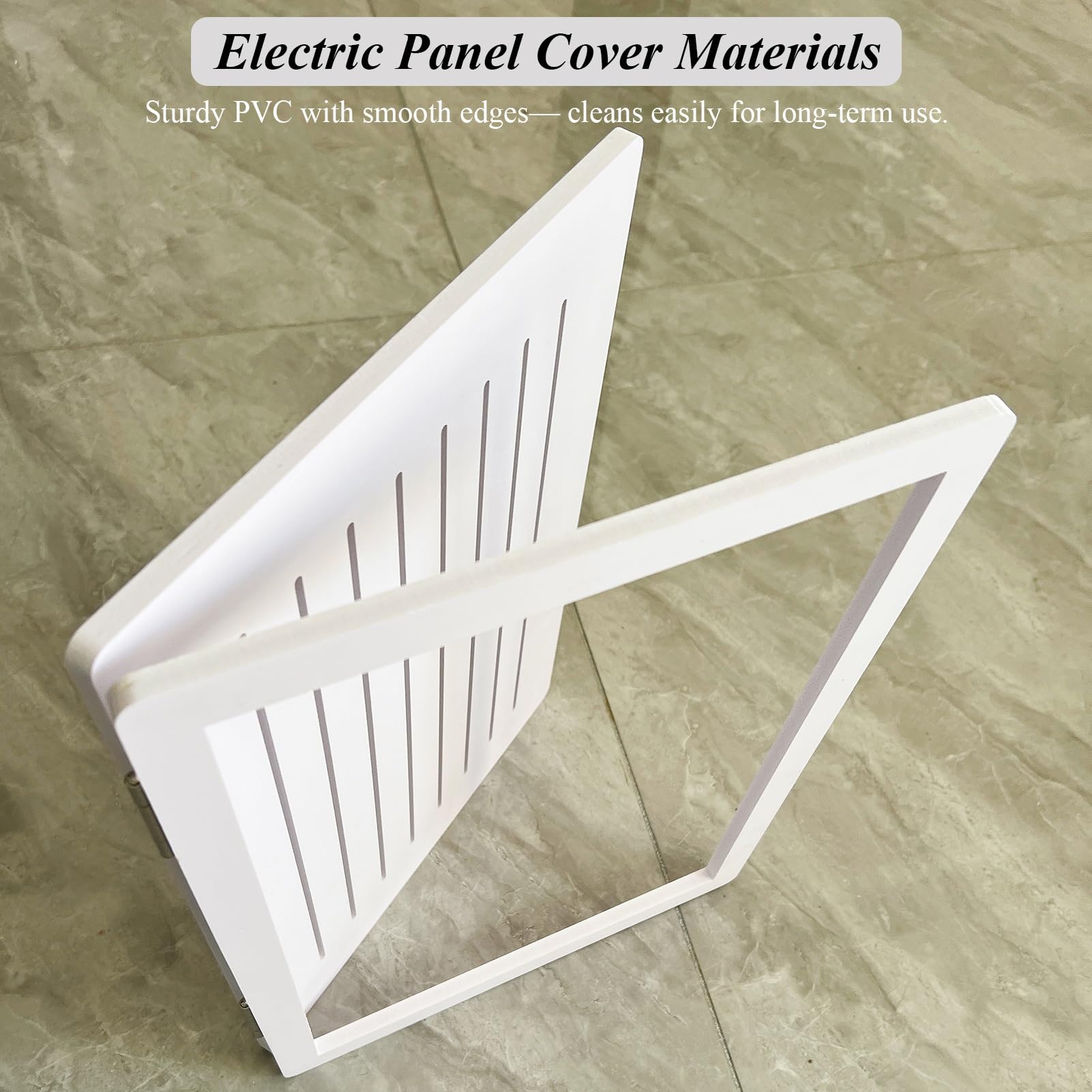 Tapa Cuadro Electrico Marco de Arte con Bisagras para Cubrir El Panel Eléctrico, Cubierta del Panel de Interruptores con Orificio Perforado, Caja del Medidor Eléctrico, Decoración Rústica para