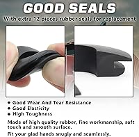 Vista 4 de Juego de 2 pares de manos Glad con 12 sellos de goma, aluminio Glad Hand universal rojo azul servicio de emergencia Gladhand Set