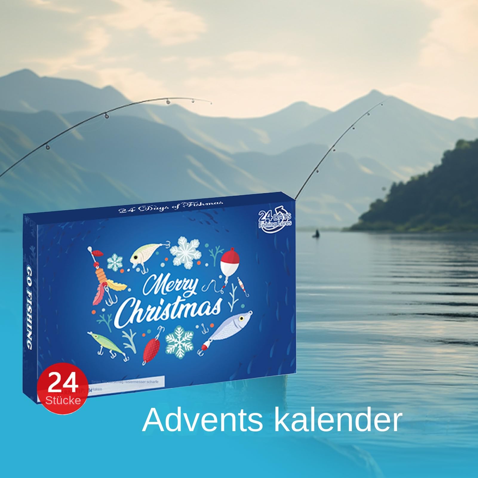 Calendario de Adviento para pescadores Calendario de Adviento de Navidad