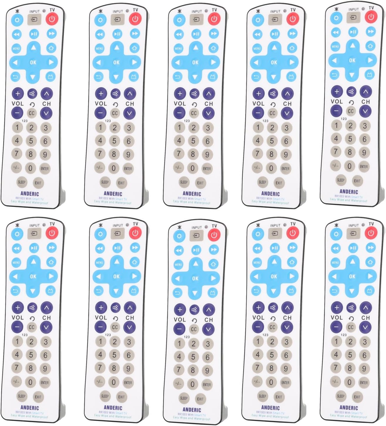 [10 Pack] Anderic EzWipe Smart TV 1-Device Universal...