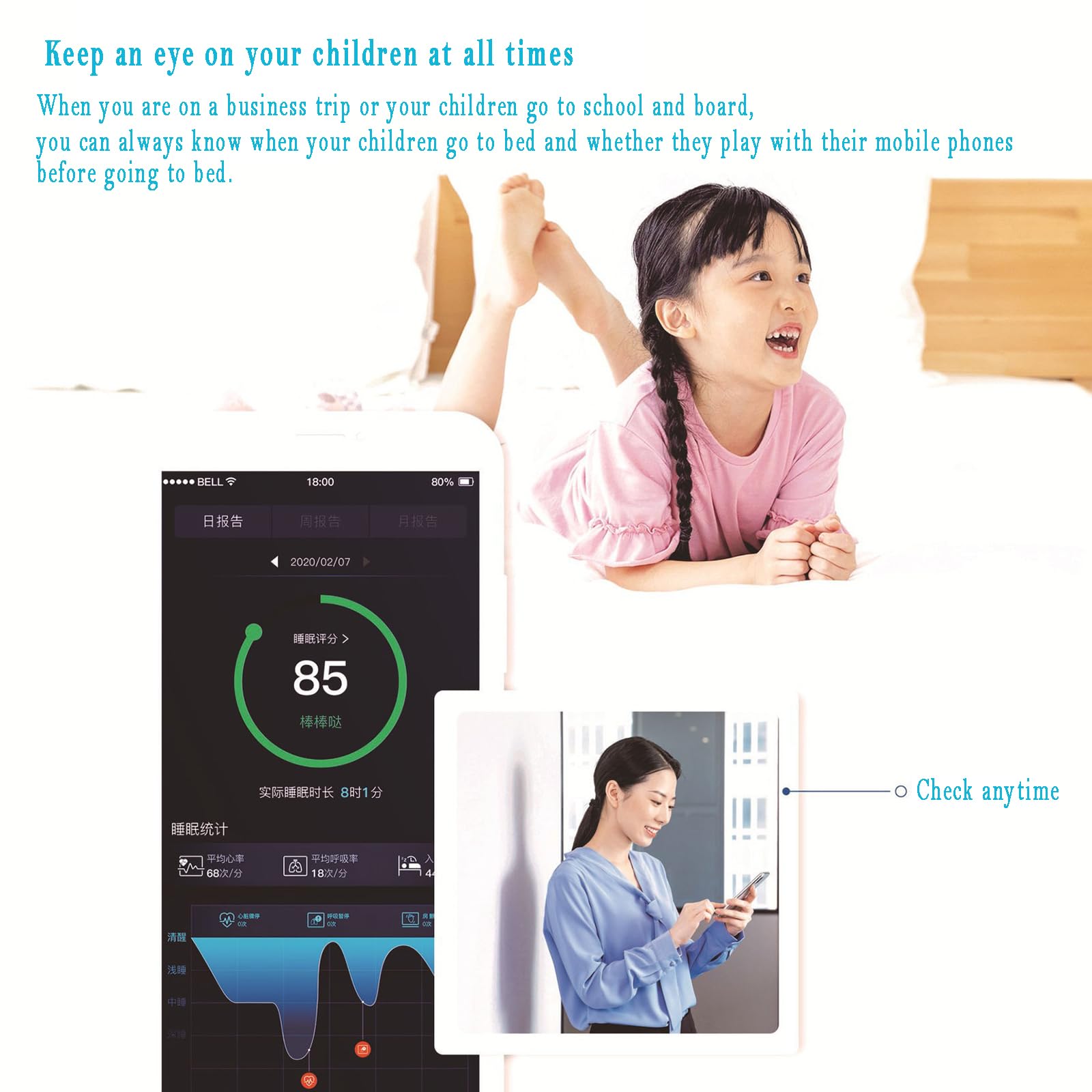 Ceinture De Surveillance du Sommeil pour Personnes Âgées, Coussin De Surveillance De La Santé De La Vie pour Les Maisons De Retraite, Analyse du Sommeil, Retournement, Détection De Mouvement