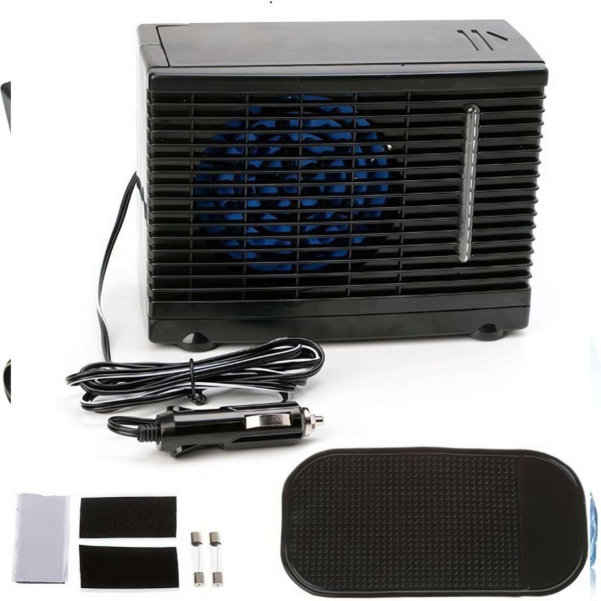 Mini condizionatore d'Aria Portatile da 12 V per Auto, Ventilatore evaporativo per la casa, Sistema di climatizzazione Universale per Veicoli, Camion, Camper e viaggiatori.