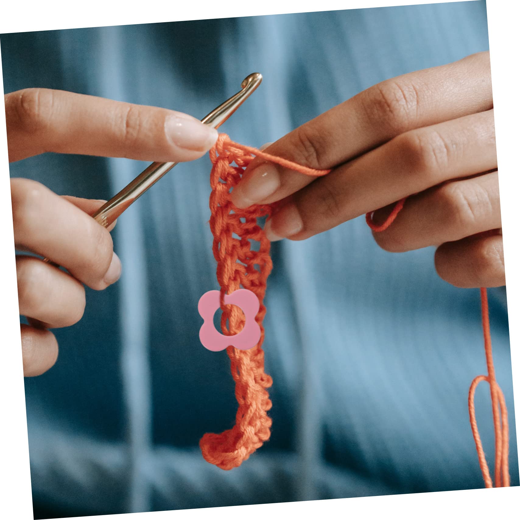 240 Piezas De Hebillas De Puntada De Marcador Tejido Anillos De Puntada De Marcador De Ganchillo Accesorios De Trenza Pequeña Anillos De Aguja Para Bricolaje Soportes De