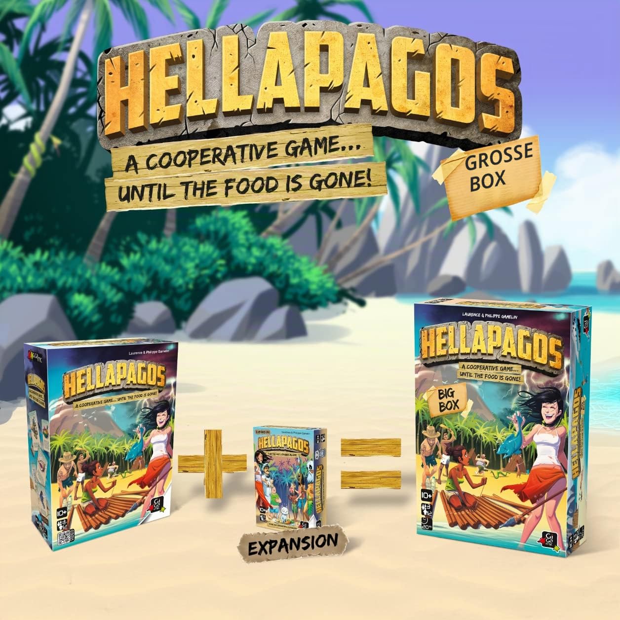 Hellapagos: Big Box | Kooperatives Spiel für Jugendliche und Erwachsene | ab 10 Jahren | 3 bis 12 Spieler | 20 Minuten