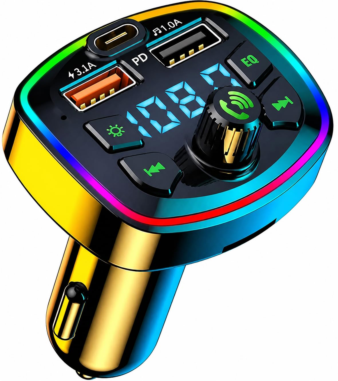 Car Charger (6-in-1 Bluetooth 5.3 Car FM Transmitter)-image-42