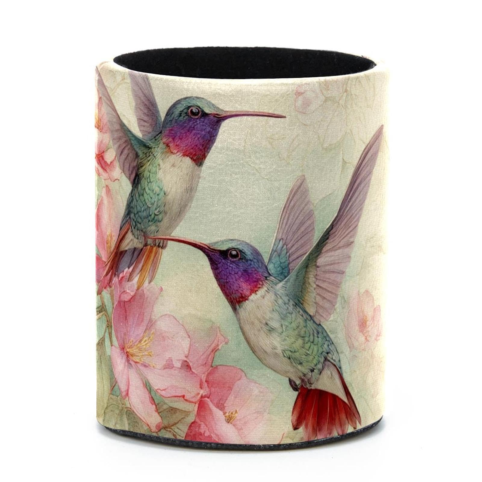 VAPOKF Round Pencil Holders for Desk, Hummingbird Pen Holders Pen Pot Makeup Brushes Storage Desktop Stationery Supplies Organiser for Home Office