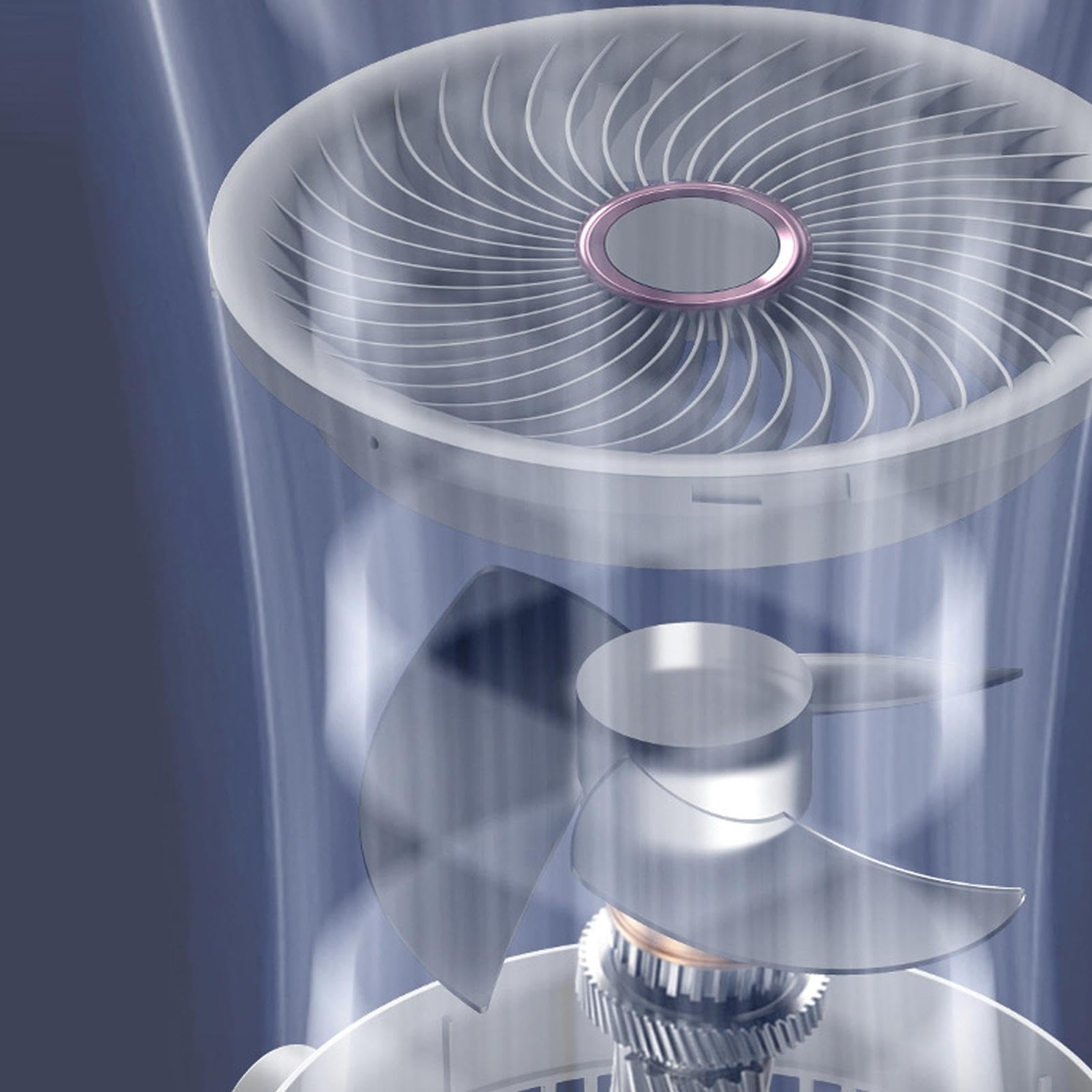 Ventilatore A Piedistallo - Batteria Ricaricabile Oscillante Da 4000 MAh Co