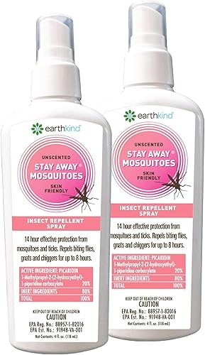 Stay Away Picaridin Mosquitoes Insect Repellent Unscented Spray - All Natural, Environmentally Friendly, No Mess, Standard Size 4-Ounce (2-Pack) disponible en Yaxa Colombia