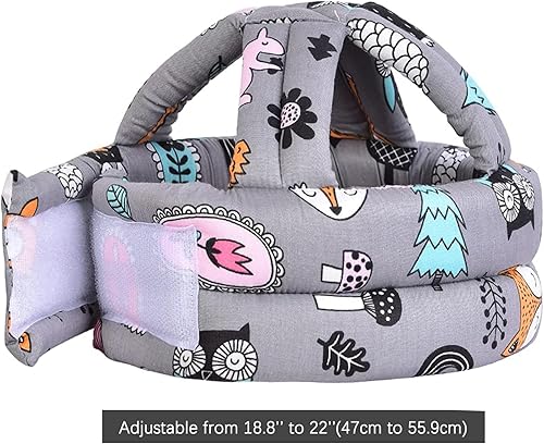 Miniatura 8 de Casco de seguridad para bebé protector de cabeza de bebé para gatear cojín de cabeza protector de cabeza suave para niños que aprenden a caminar