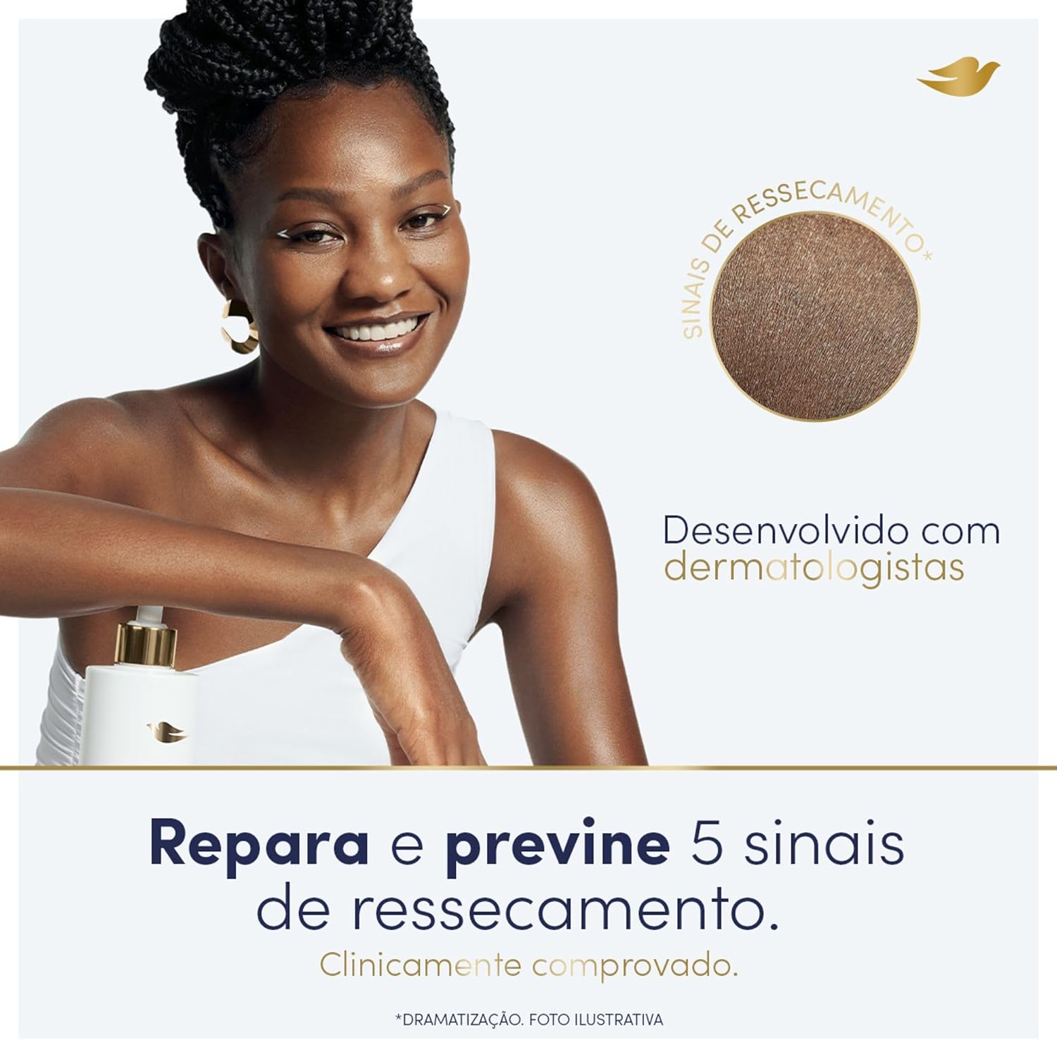 Dove Sérum Hidratante Corporal Hialurônico + Dermo Renovador 380ml