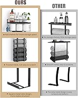 Vista 4 de Toallero para Baño de 31 Pulgadas Montado en Pared, Estante Flotante con Tablero de Madera, Almacenamiento de Toallas para Baño que Puede Contener 6