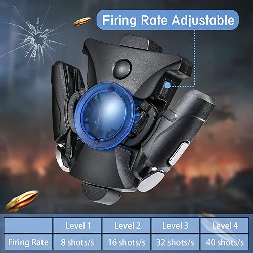Miniatura 2 de PUBG Mobile Controller 16 disparos por segundo Auto High Frequency Click Mobile Gaming Controller para PUBGFortniteRules of Survival Gaming Grip y