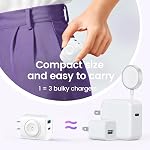 20W USB C Charger Block with 60W USB C Charging Cable, 3 in 1 PD Fast Charger for iWatch s11/10/9/8/7/SE/Ultra3/2/1 Series, for iPhone 17/16/15/14/13 Pro Max Series, for AirPods 4 /Pro and iPad. White