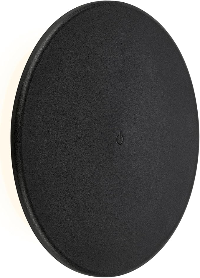 BRILONER Aplique Táctil Recargable, Regulable con Fuente de Luz Intercambiable, 25x4cm, Negro