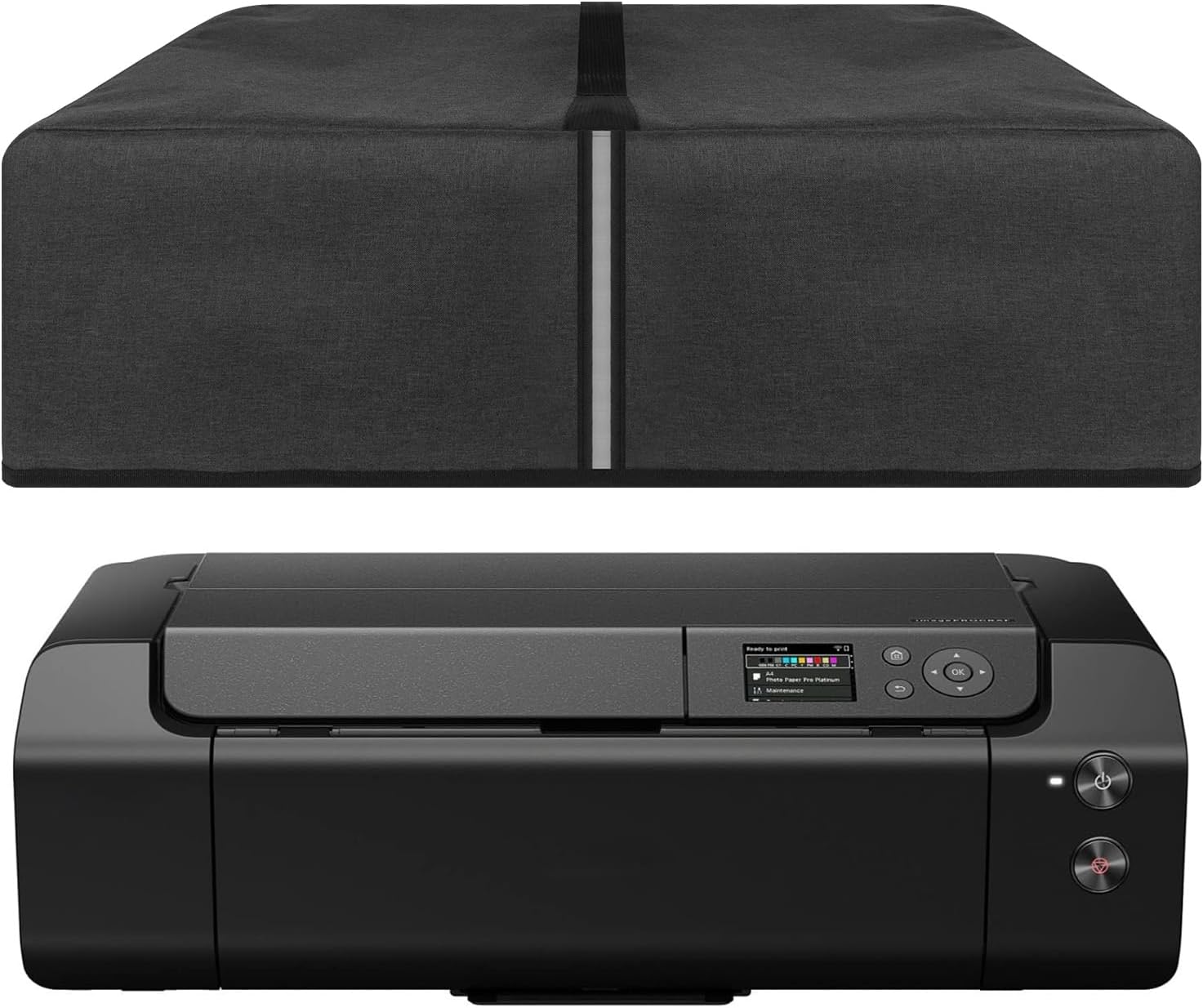 Printer Dust Cover Compatible with Canon imagePROGRAF Pro-310 or Canon Pixma Pro-300 Printers,Splash-Proof Fabric Easy to Clean & Storage, Dark Grey