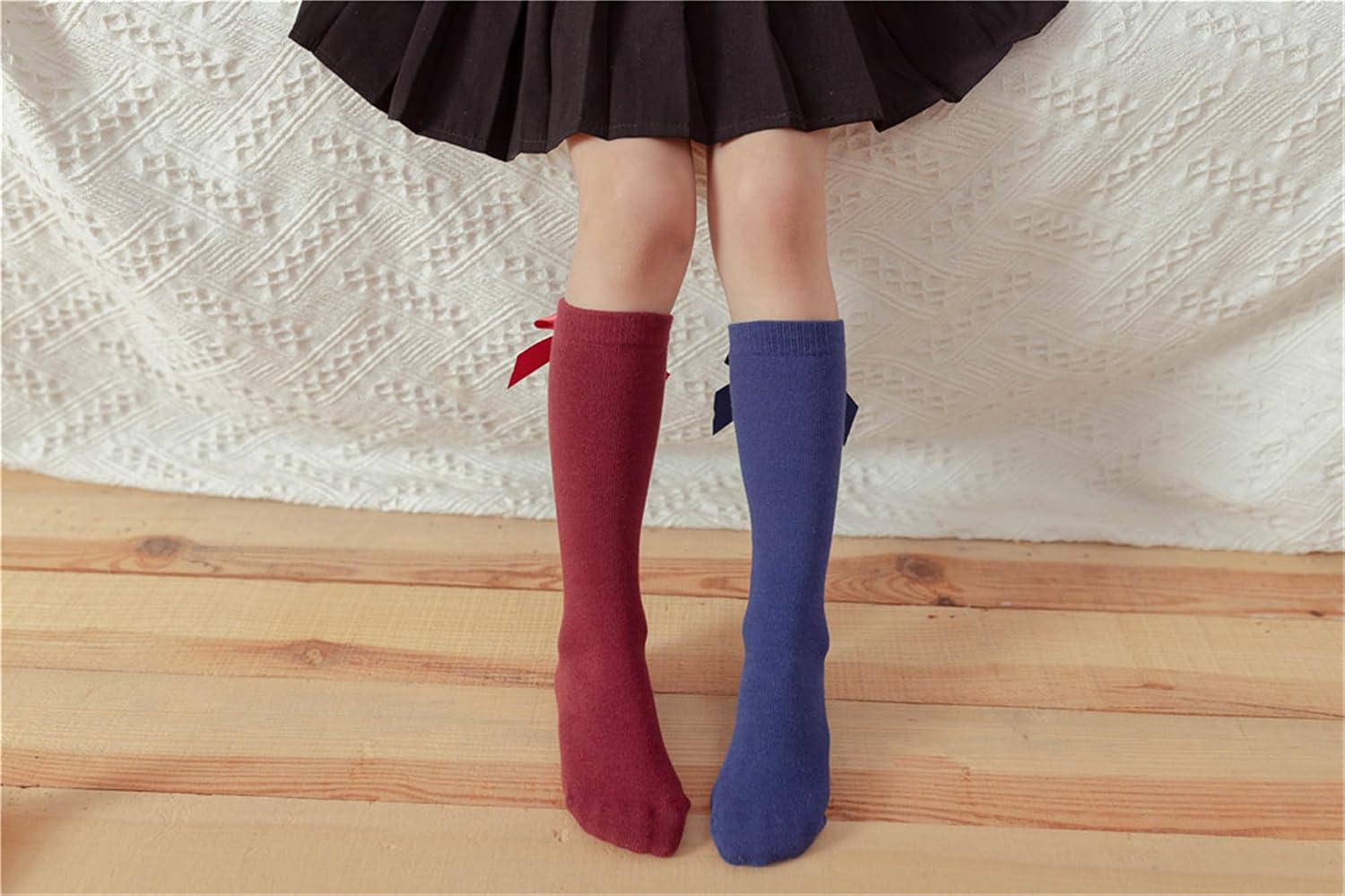 Baby Girls socks with bows,Toddler Big Bow Knee High Long Soft Kids Christmas Sock Spanish Style(WZ6)