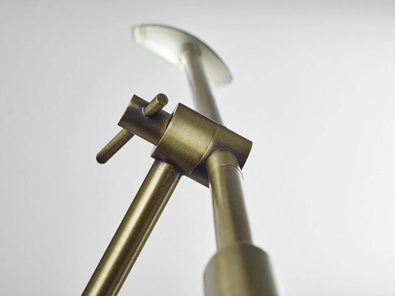❤ Crazy Deals Adesso 4129-21 Vera LED Floor Lamp, 46.5-61 in., 6W Full Spectrum LED, Antique Brass Finish, 1 Floor Lamp