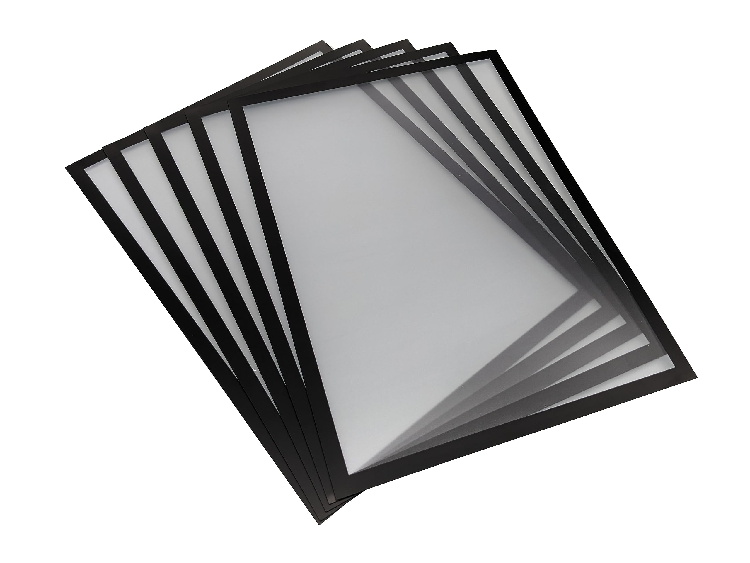 Shadow Foam Black Magnetic Document Holder Pack Of 5 (, A4) | Reusable Magnetic Display Frame For Notices, Posters & Certificates | Wall, Door & Metal Surface Mount For Offices & Workspaces
