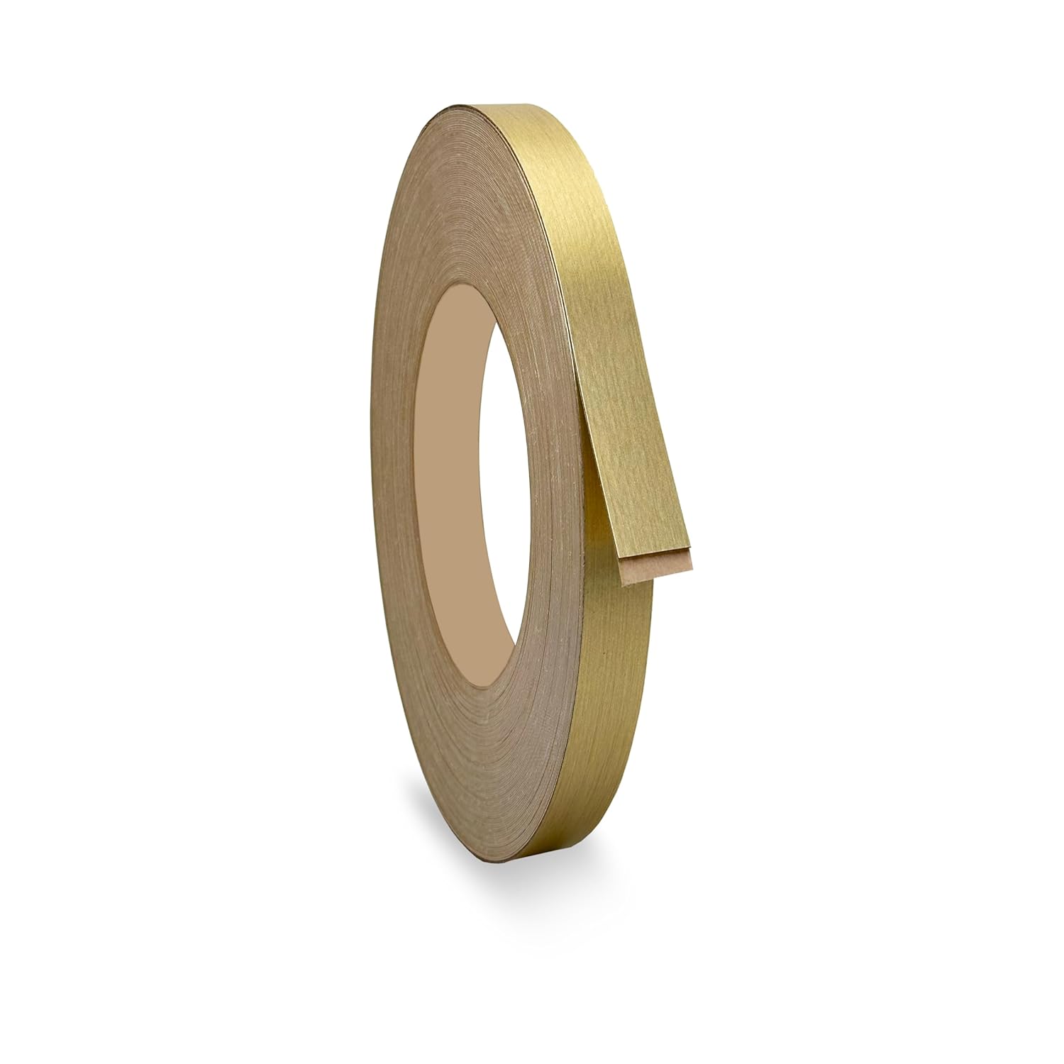 Brushed Silver 3/4 inch x 25 ft PVC Edge Banding Peel Stick Tape Adhesive Metal Edging Veneer Furniture Aluminum Trim MDF Wood Cabinet Flexible Strip Molding Laminate Shelf Countertop Formica Plywood