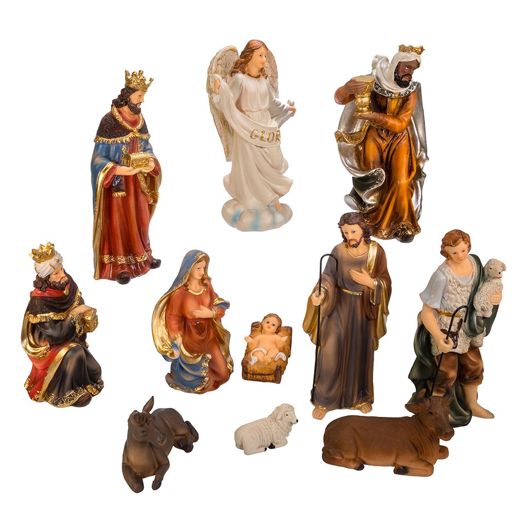 Kurt S. Adler Crèche de Noël de 21,6 cm (Lot de 11), 11