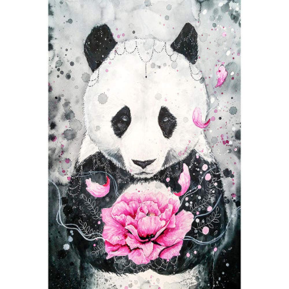 Panda broderie diamant 5D pour décoration murale salon et chambre DIY