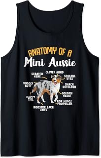 Anatomy Of A Mini Aussie Miniature Australian Shepherd Tank Top