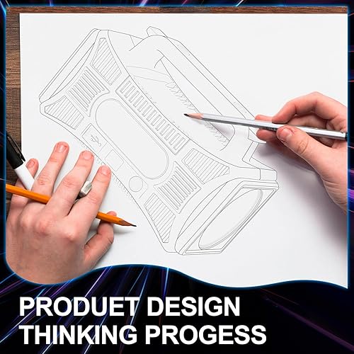 Miniatura 7 de Linterna recargable, linterna LED de capacidad de 15000 lúmenes extra grandes, linterna UV de espera ultra larga, luz negra, impermeable, con salida