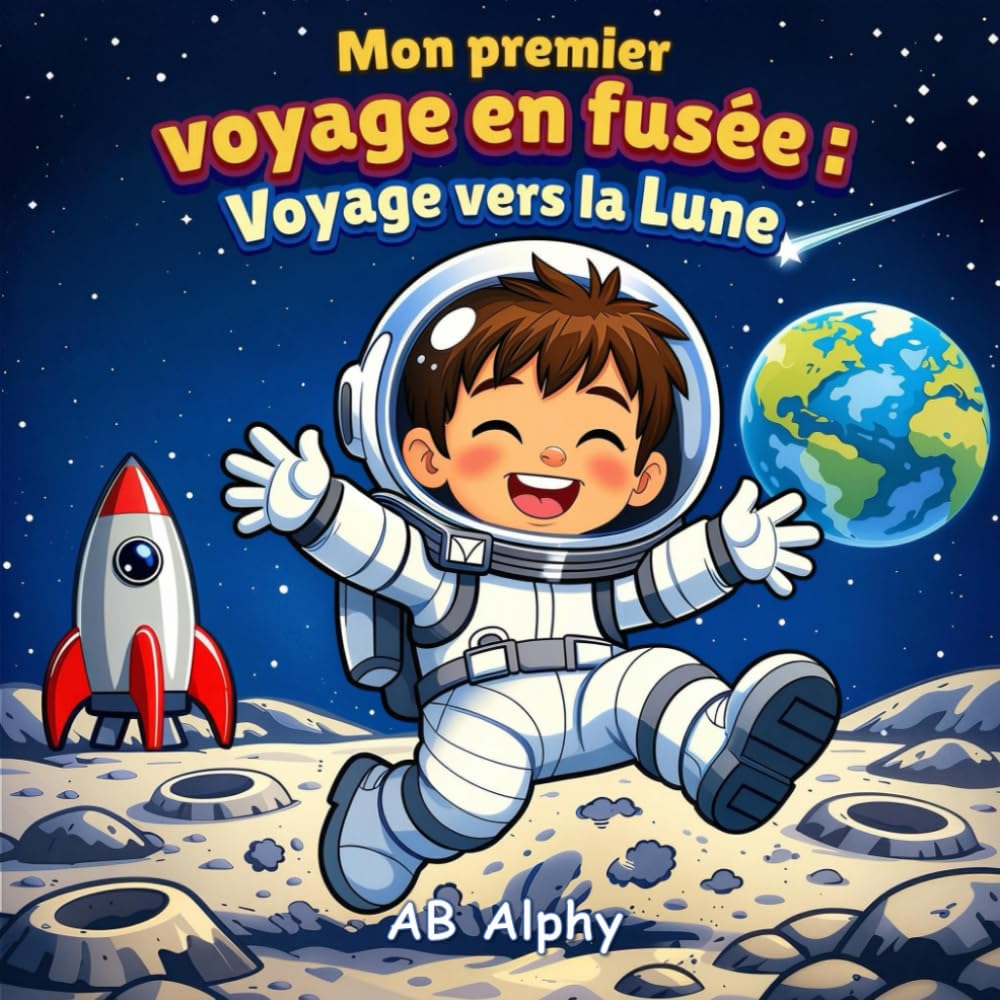 Mon premier voyage en fusée : Voyage vers la Lune: Une aventure lunaire magique pour les petits explorateurs