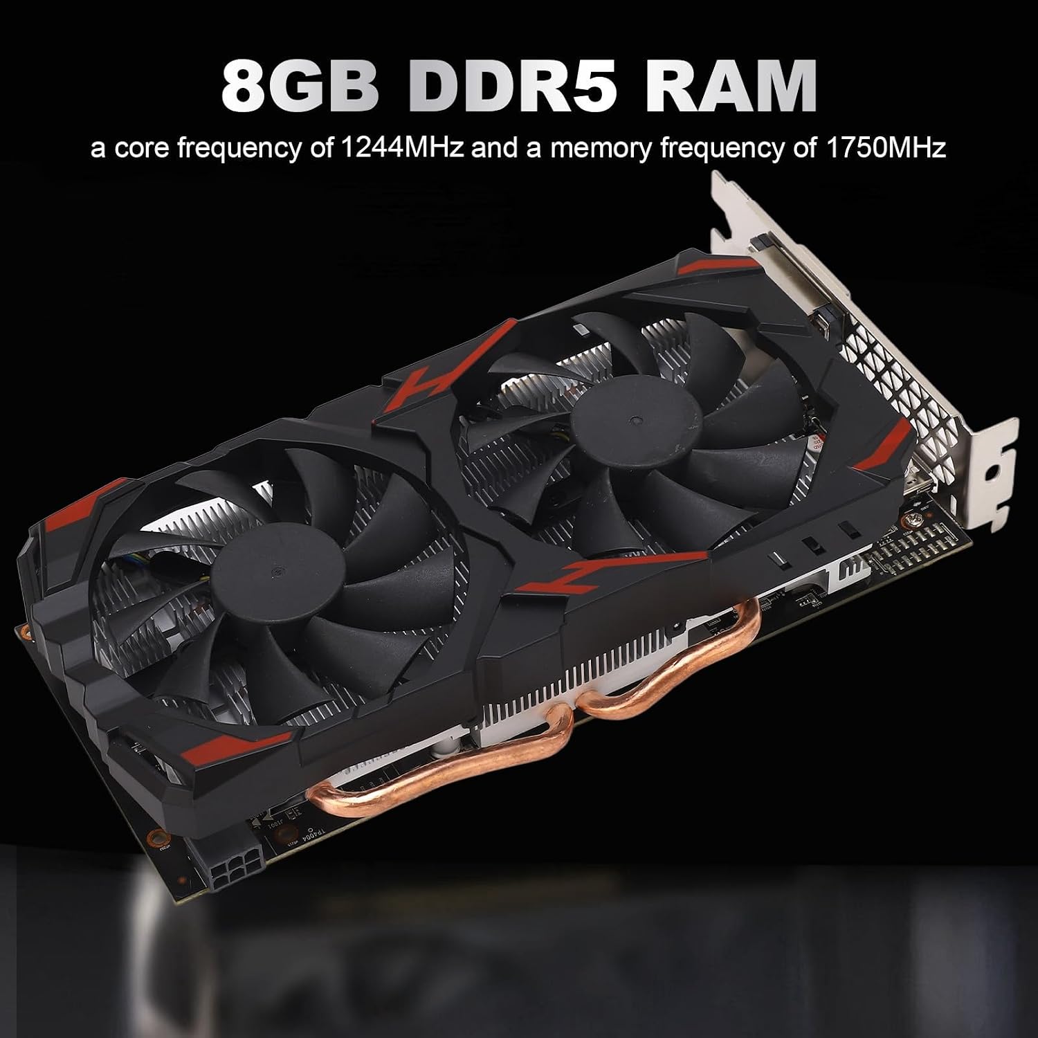 VBESTLIFE RX 580 Graphics Card, 256 Bit 8GB GDDR5 Computer Gaming Graphics Cards with, DVI, 16 PCI Express 3.0, Support 4K@60Hz HD, Fans, for PC Gaming (580 8G D5)