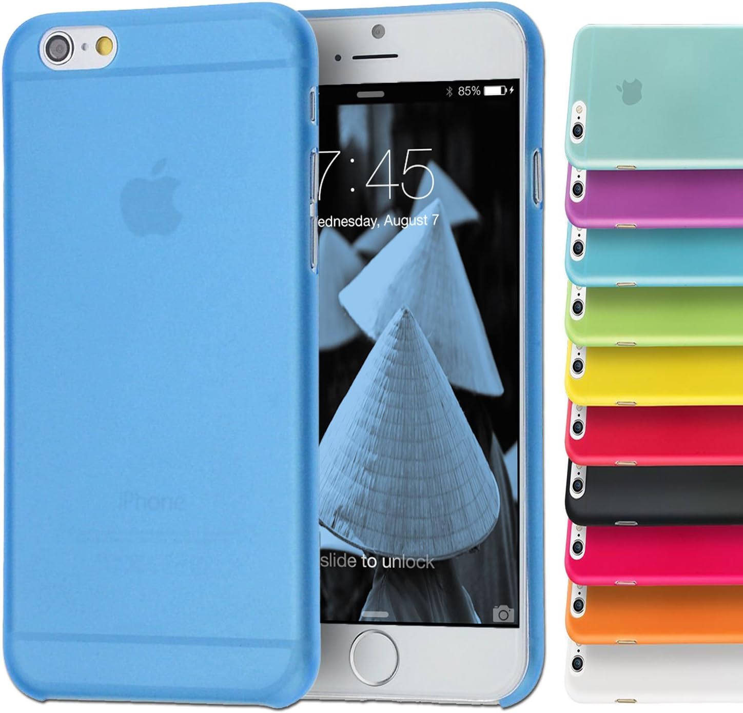 Iphone 6 Plus Case, 5.5 Inch Ultra Slim 0.3mm Case / Extremely Thin Transparent TPU Back Cover / Air Thin (Does NOT Fit I Phone 5 5s 5c 4 4s or 6 4.7 Inch Screen) (Blue)