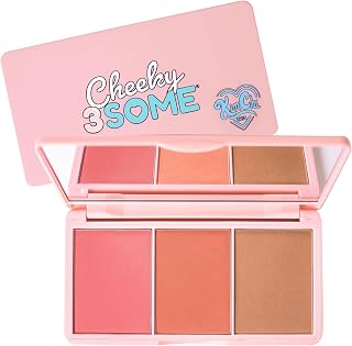 KimChiChic Beauty Cheeky 3Some Blush Palette Trio, Compact Makeup Palette | Powder Blush for Cheeks with 3 Blendable Shades & Mirror for Custom Looks & Easy Touch Ups, 03 Bonita Señorita, 0.47 oz