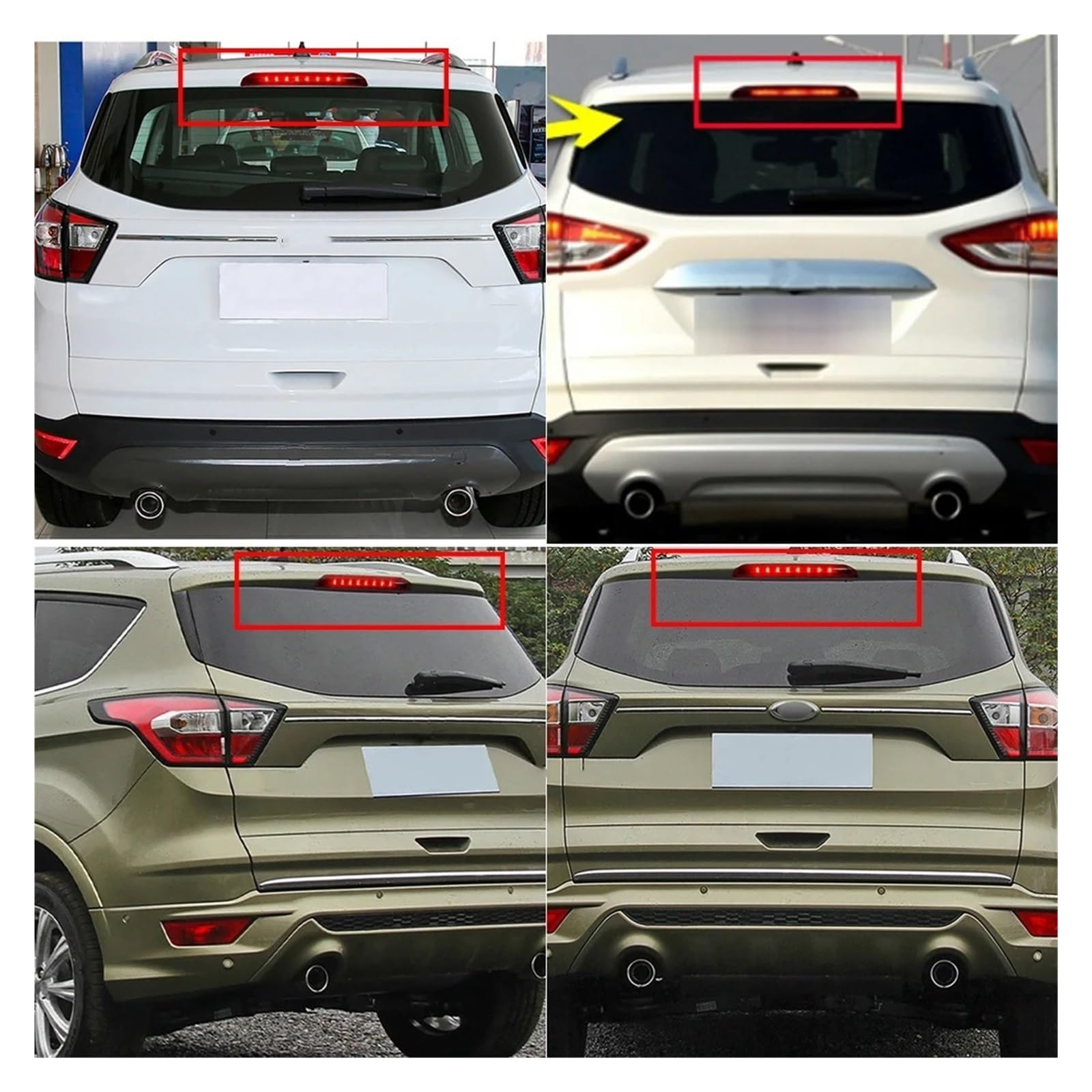 Luce Stop Centrale Alta LED Terza Luce Stop per Ford per Escape 2013 2014 2015 2016 2017 2018 CJ5Z-13A613-B Auto 3rd Tercera Luz Freno