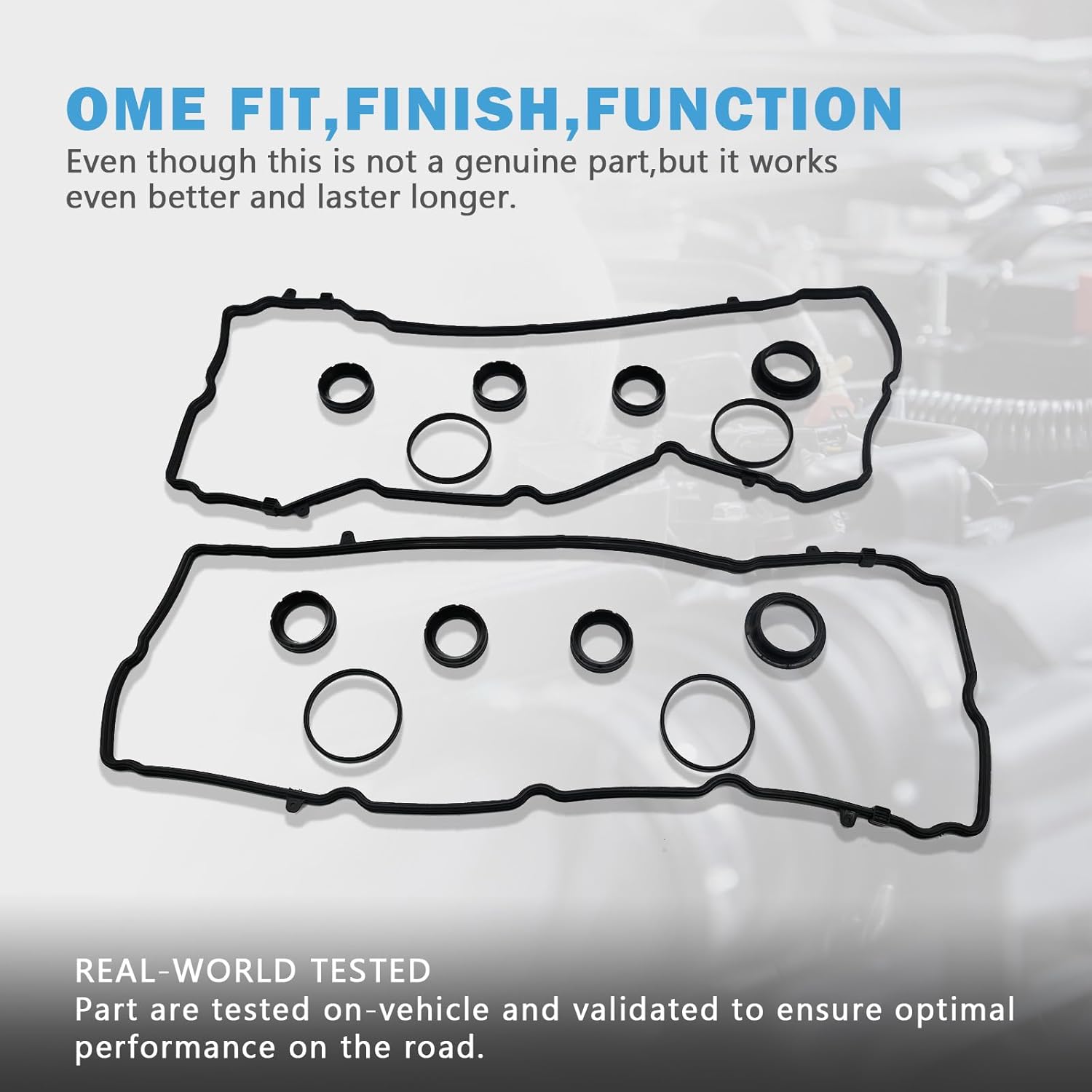 Engine Valve Cover Gasket Set Compatible with Dodge Avenger Challenger Charger Durango Journey Replacement for Jeep Cherokee Grand Cherokee Wrangler JK V6 3.2L 3.6L Replace VS50657