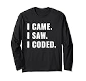 Coder Programming Meme For Full-Stack Developers Long Sleeve T-Shirt