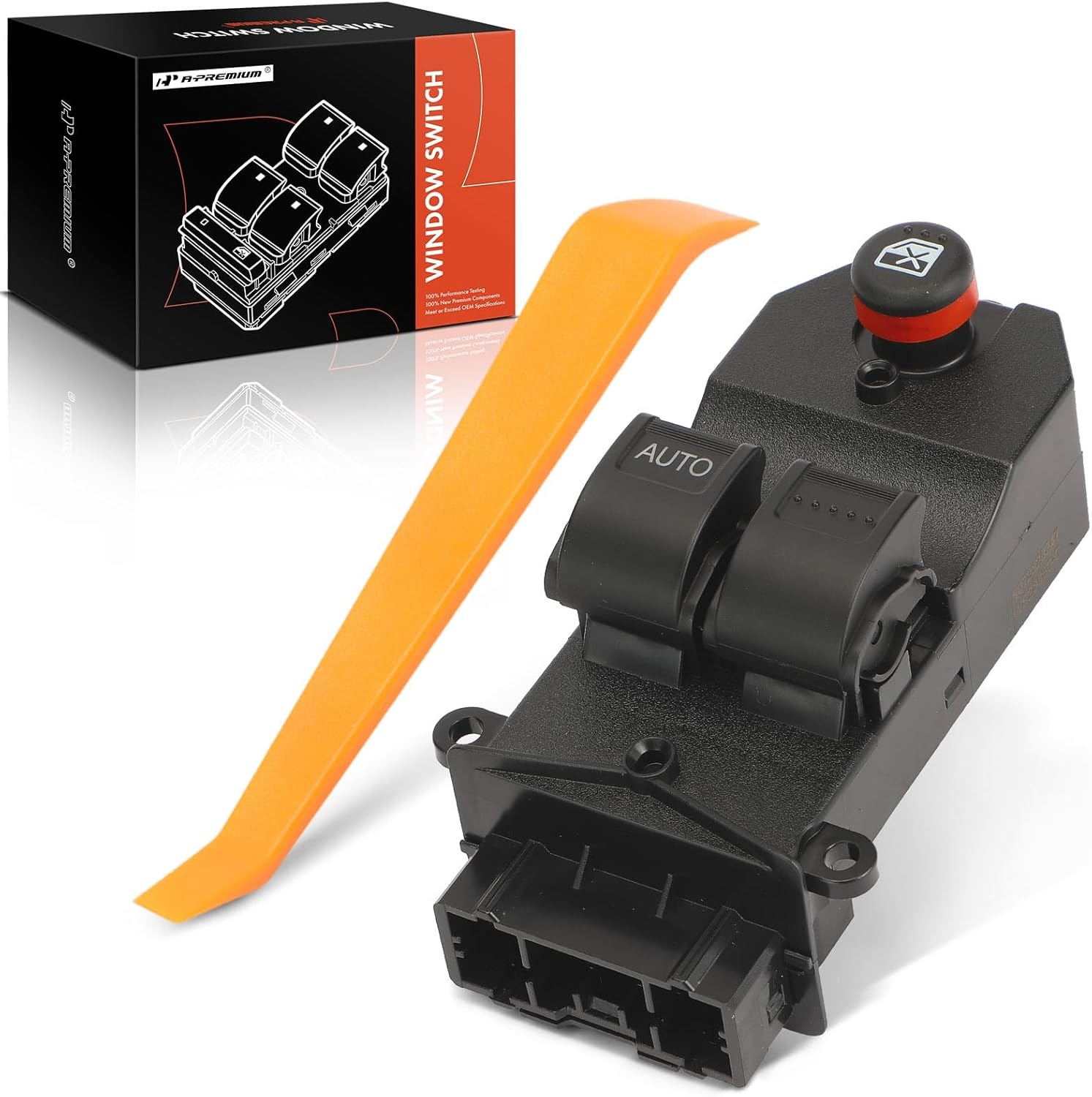 A-Premium Master Power Window Switch Compatible with Honda Element 2003-2011, Front Left Driver Side, Replace# 35750SCVA01ZA