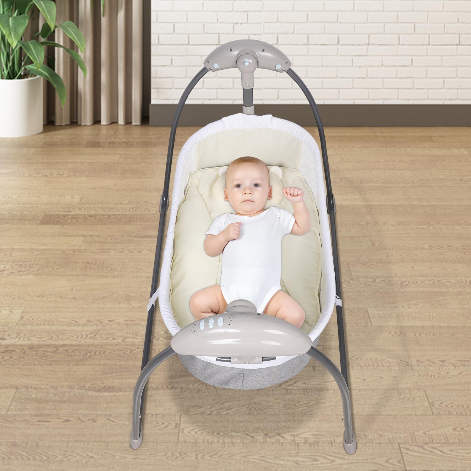 Elektrische Babywiege mit Schaukelfunktion tragbares Schaukelbett für Babys zum Einsatz zu Hause und auf Reisen