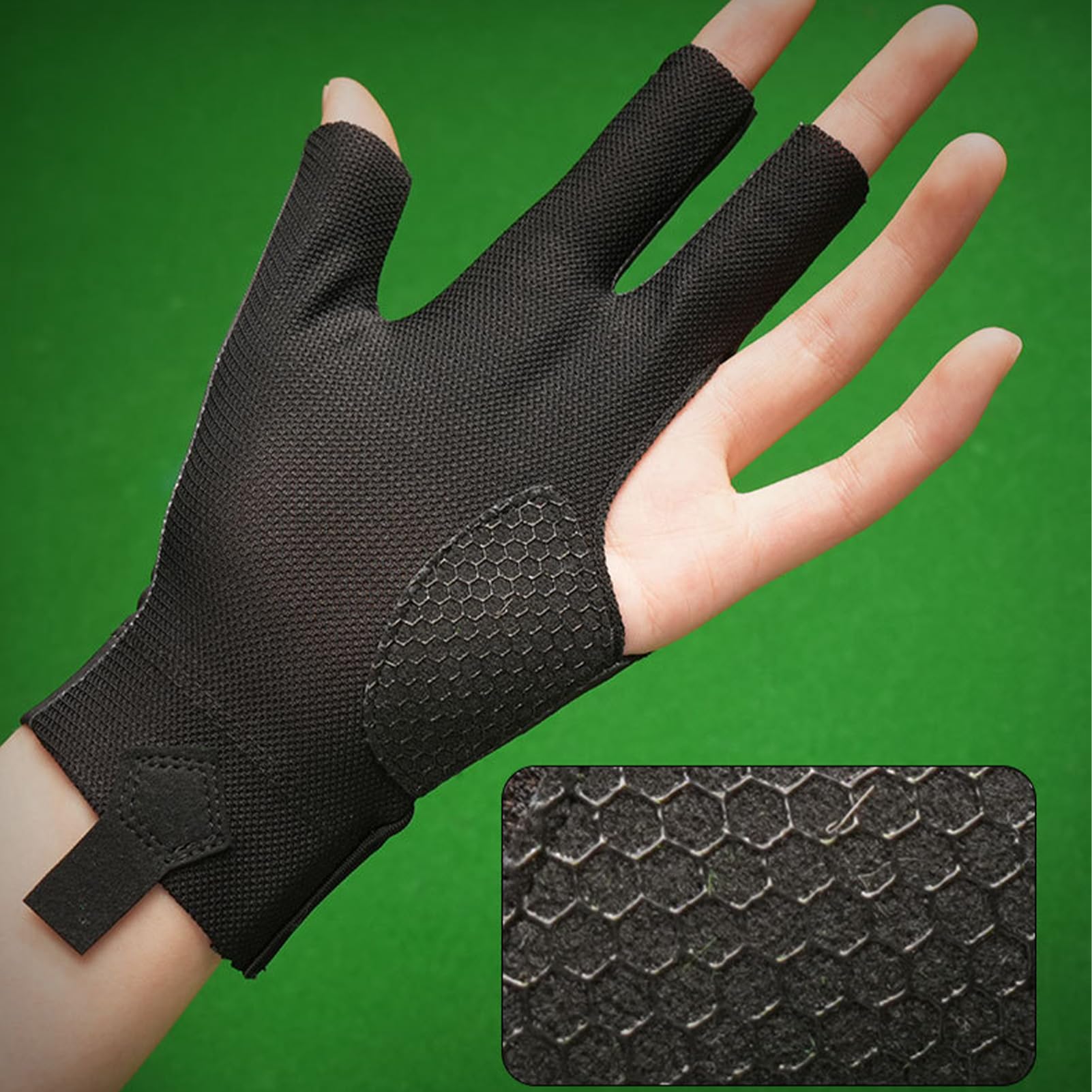 Amazon.co.jp: スリーフィンガービリヤードグローブ | ビリヤード