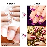 Vista 5 de Subay 200 formas de uñas largas profesionales para uñas acrílicas, uñas de poligel, formas de extensión de uñas gruesas para puntas de arte de uñas