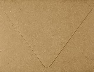 A2 Contour Flap Envelopes (4 3/8 x 5 3/4) - 100% Recycled - Grocery Bag Brown (500 Qty.)