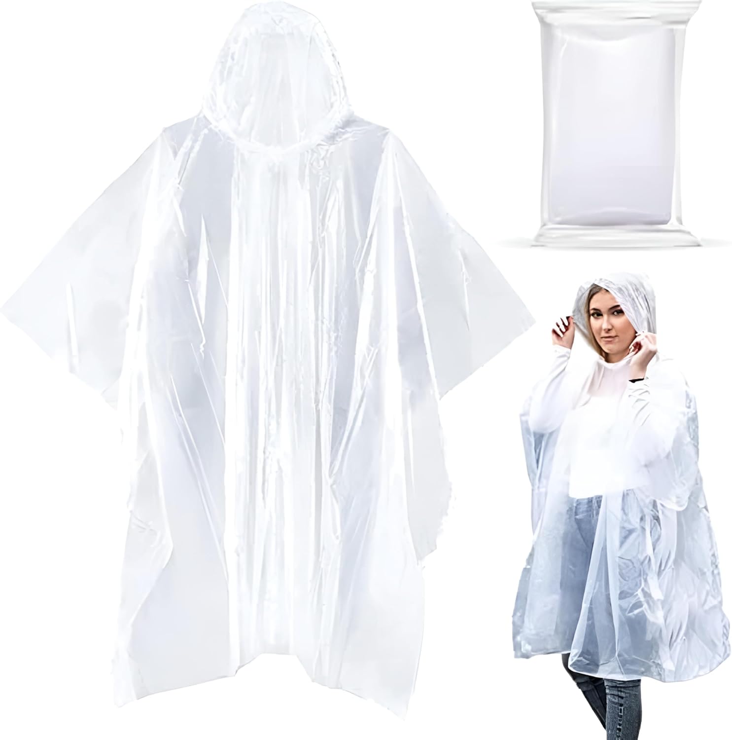 20 Pack Poncho de Lluvia Desechable para Adultos Peru Ubuy