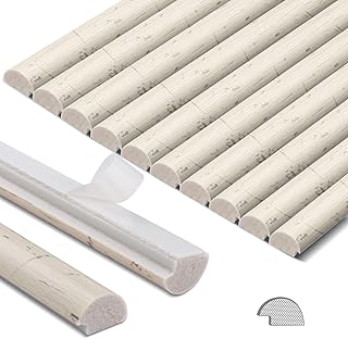 STICKGOO 10-Pack Wall Molding Trim, 12" Tile Edge Trim for Peel and Stick Backsplash Tile, Tile Edge Decorative Liner Comes with 12 Pieces Strong Double-Sided Tape