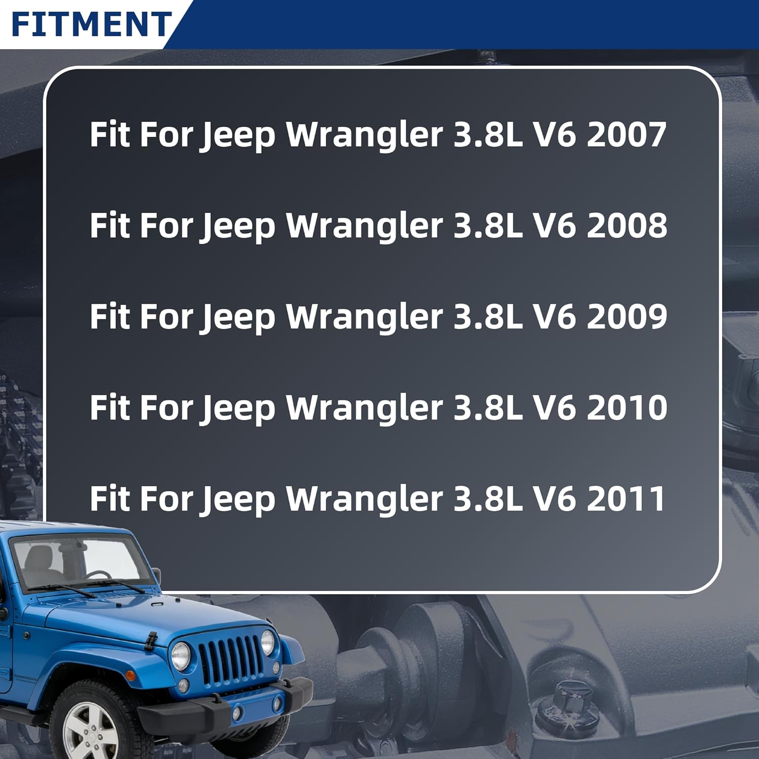 3.8 Engine Overhaul Rebuild Head Gasket Set & Timing Chain Kit & Piston Bearing Kit w/Bolts Valve Fit for Jeep Wrangler 3.8L V6 2007-2011 Replace#HS26326PT ES72163 TS864