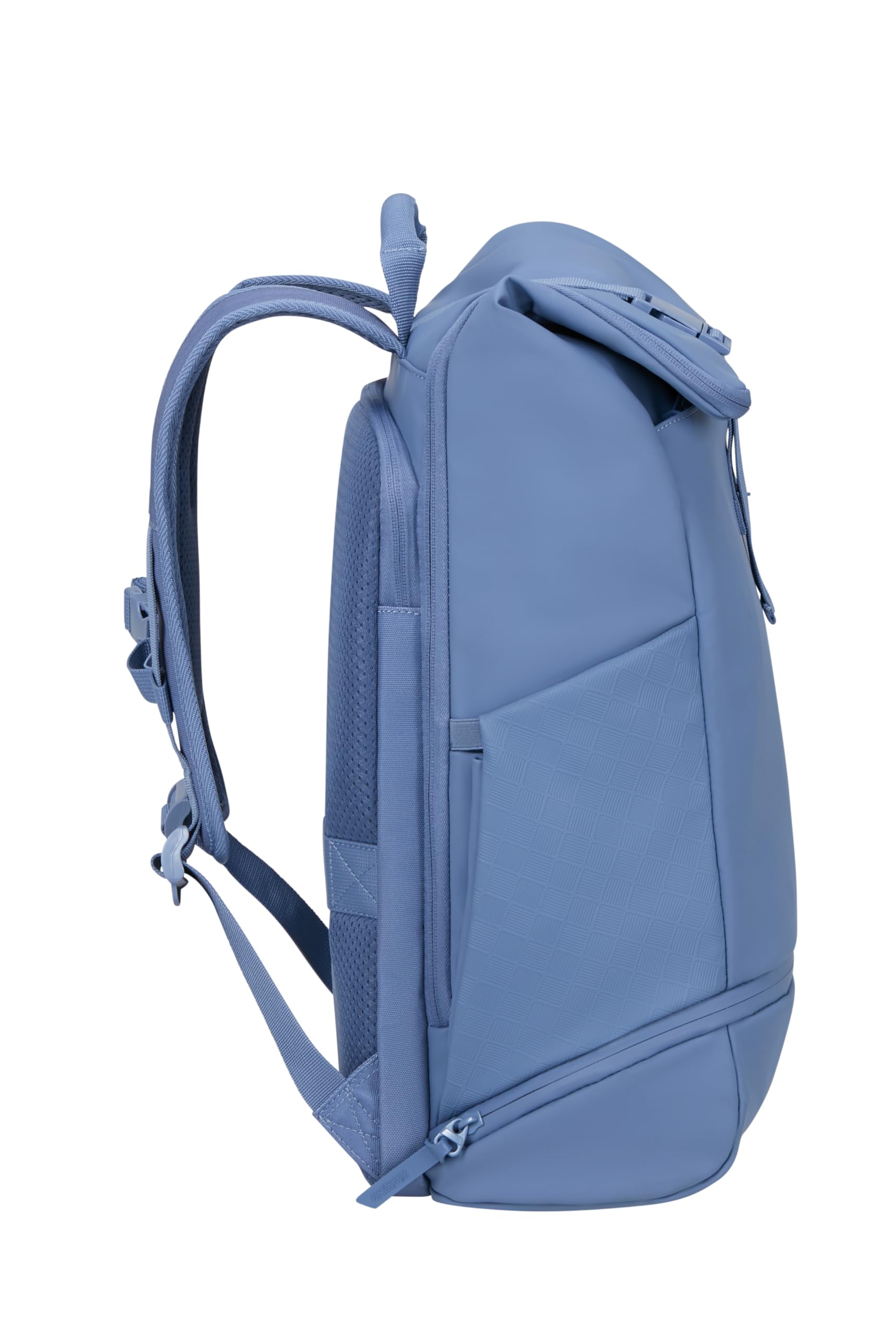 American Tourister Urban Tide - Zaino PC Rolltop 15.6", Zaino Business & Viaggio Idrorepellente con Scomparto Scarpe/Vestiti, per Ufficio, Scuola & Università - Blu (Storm Blue)