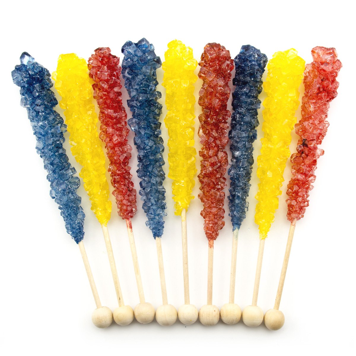 Boone's Mill | Holiday Themed Rock Crystal Candy Sticks (Happy Birthday)