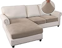 Vista 410 de H.VERSAILTEX 2025 New Sectional Couch Covers 8 Pieces Stretch Sofa Covers for Sectional Sofa Set Separate L Shaped Couch Cover for Both Left/Right