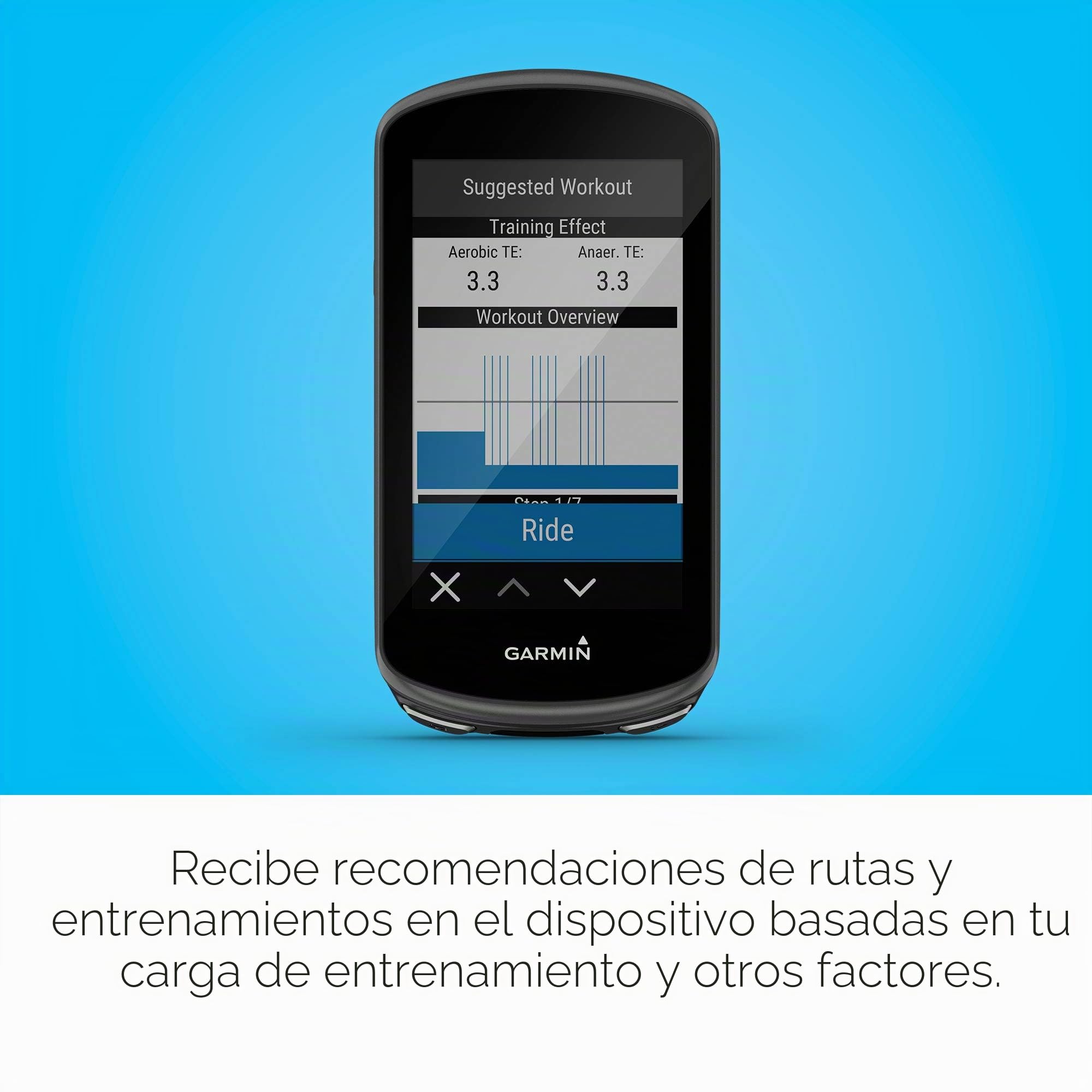 Garmin Edge 1030 Plus, computadora GPS de Bicicleta/Bicicleta, sugerencias de Entrenamiento de Dispositivo, guía de Ritmo ClimbPro y más (010-02424-00)